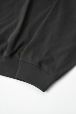 画像12: handvaerk (ハンドバーク) 30/2 CREW NECK L/S T-SHIRT [LICORICE] (12)