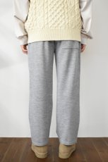 画像5: A.D.A.N (エーディーエーエヌ) 1 TUCK WIDE KNIT PANTS [PPL GRAY] (5)