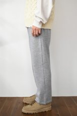 画像4: A.D.A.N (エーディーエーエヌ) 1 TUCK WIDE KNIT PANTS [PPL GRAY] (4)