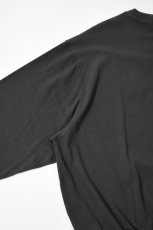 画像16: handvaerk (ハンドバーク) 30/2 CREW NECK L/S T-SHIRT [LICORICE] (16)