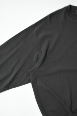 画像11: handvaerk (ハンドバーク) 30/2 CREW NECK L/S T-SHIRT [LICORICE] (11)