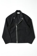 画像2: FLISTFIA (フリストフィア) Riders Wide Jacket [BLACK] (2)