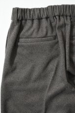 画像16: FLISTFIA (フリストフィア) Tuck Wide Trousers [BROWN HOUNDSTOOTH] (16)