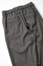 画像15: FLISTFIA (フリストフィア) Tuck Wide Trousers [BROWN HOUNDSTOOTH] (15)