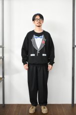 画像6: NOVELTY TEES (ノベルティティーズ) TUXEDO PRINT SWEAT [BLUE/BLACK] (6)
