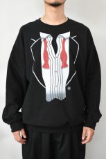 画像3: NOVELTY TEES (ノベルティティーズ) AFTER PARTY TUXEDO PRINT SWEAT [RED/BLACK] (3)