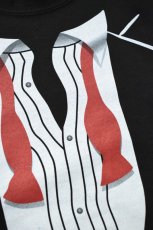 画像11: NOVELTY TEES (ノベルティティーズ) AFTER PARTY TUXEDO PRINT SWEAT [RED/BLACK] (11)