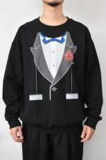 画像3: NOVELTY TEES (ノベルティティーズ) TUXEDO PRINT SWEAT [BLUE/BLACK] (3)