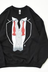 画像1: NOVELTY TEES (ノベルティティーズ) AFTER PARTY TUXEDO PRINT SWEAT [RED/BLACK] (1)
