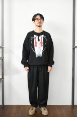画像6: NOVELTY TEES (ノベルティティーズ) AFTER PARTY TUXEDO PRINT SWEAT [RED/BLACK] (6)