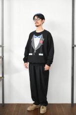 画像7: NOVELTY TEES (ノベルティティーズ) TUXEDO PRINT SWEAT [BLUE/BLACK] (7)