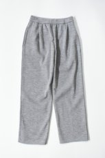 画像2: A.D.A.N (エーディーエーエヌ) 1 TUCK WIDE KNIT PANTS [PPL GRAY] (2)
