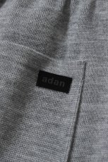 画像18: A.D.A.N (エーディーエーエヌ) 1 TUCK WIDE KNIT PANTS [PPL GRAY] (18)