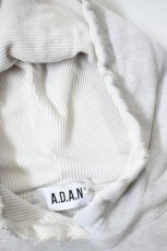 画像11: A.D.A.N (エーディーエーエヌ) D/S HOODED P/F SWEAT SHIRTS [OATMEAL] (11)
