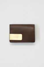 画像1: MASTER & Co. (マスターアンドコー) BUTTERO CARD CASE + MONEY CLIP [CHOCO] (1)