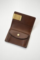 画像3: MASTER & Co. (マスターアンドコー) BUTTERO CARD CASE + MONEY CLIP [CHOCO] (3)