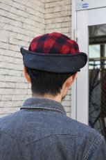 画像10: L.L.Bean (エルエルビーン) Maine Guide Wool Cap with PrimaLoft Plaid [RED/BLACK] (10)