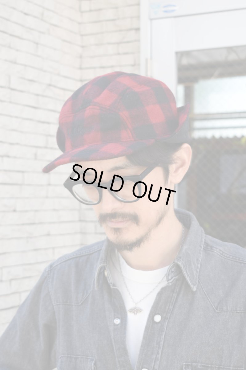 画像6: L.L.Bean (エルエルビーン) Maine Guide Wool Cap with PrimaLoft Plaid [RED/BLACK] (6)