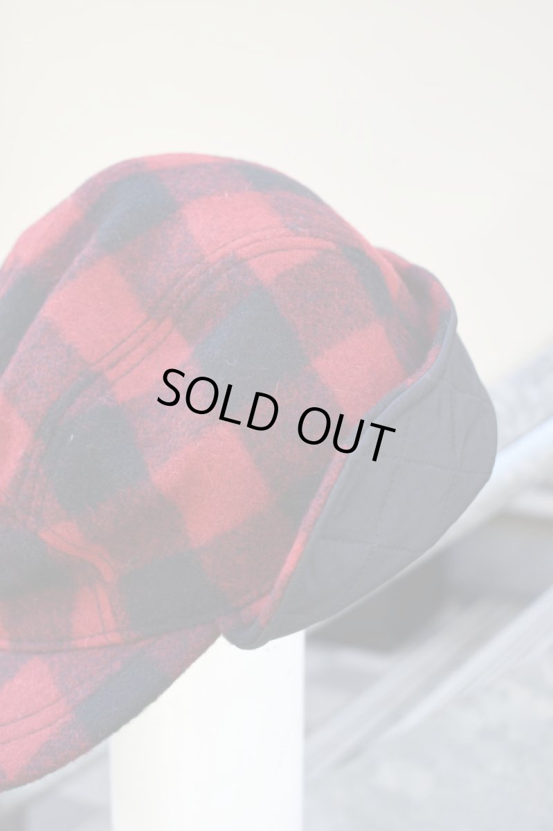 画像3: L.L.Bean (エルエルビーン) Maine Guide Wool Cap with PrimaLoft Plaid [RED/BLACK] (3)