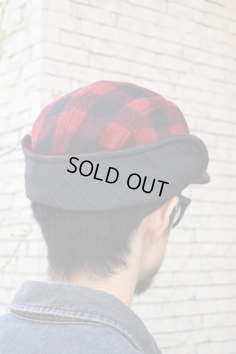 画像11: L.L.Bean (エルエルビーン) Maine Guide Wool Cap with PrimaLoft Plaid [RED/BLACK] (11)