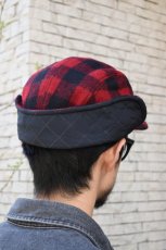 画像11: L.L.Bean (エルエルビーン) Maine Guide Wool Cap with PrimaLoft Plaid [RED/BLACK] (11)