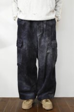 画像3: kontor (コントール) Basket Dyed Corduroy Cargo Pants [NAVY] (3)