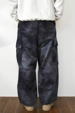 画像5: kontor (コントール) Basket Dyed Corduroy Cargo Pants [NAVY] (5)