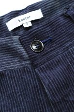 画像12: kontor (コントール) Basket Dyed Corduroy Cargo Pants [NAVY] (12)