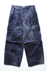 画像2: kontor (コントール) Basket Dyed Corduroy Cargo Pants [NAVY] (2)
