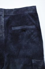 画像22: kontor (コントール) Basket Dyed Corduroy Cargo Pants [NAVY] (22)