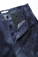 画像13: kontor (コントール) Basket Dyed Corduroy Cargo Pants [NAVY] (13)