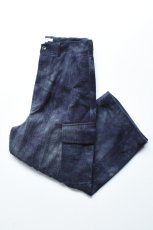 画像1: kontor (コントール) Basket Dyed Corduroy Cargo Pants [NAVY] (1)