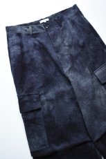 画像10: kontor (コントール) Basket Dyed Corduroy Cargo Pants [NAVY] (10)