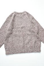 画像15: Caledoor (カレドアー) British Wool Crew Neck Knit Made by Macalastair [DAMSON/NEW NATURAL] (15)