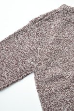 画像17: Caledoor (カレドアー) British Wool Crew Neck Knit Made by Macalastair [DAMSON/NEW NATURAL] (17)