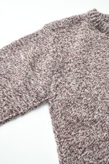 画像11: Caledoor (カレドアー) British Wool Crew Neck Knit Made by Macalastair [DAMSON/NEW NATURAL] (11)