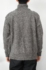画像5: Caledoor (カレドアー) British Wool Half Zip Knit Made by Macalastair [LIGHT GRAPHITE/GRITSTONE] (5)