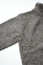 画像12: Caledoor (カレドアー) British Wool Half Zip Knit Made by Macalastair [LIGHT GRAPHITE/GRITSTONE] (12)