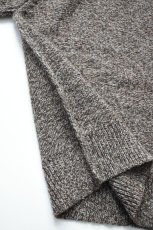 画像13: Caledoor (カレドアー) British Wool Crew Neck Knit Made by Macalastair [LIGHT GRAPHITE/GRITSTONE] (13)