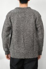 画像5: Caledoor (カレドアー) British Wool Crew Neck Knit Made by Macalastair [LIGHT GRAPHITE/GRITSTONE] (5)