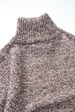 画像17: Caledoor (カレドアー) British Wool Half Zip Knit Made by Macalastair [DAMSON/NEW NATURAL] (17)