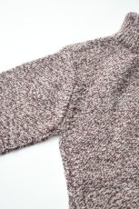 画像12: Caledoor (カレドアー) British Wool Half Zip Knit Made by Macalastair [DAMSON/NEW NATURAL] (12)