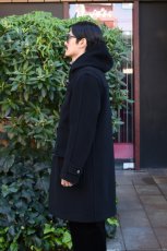 画像4: INVERTERE (インバーティア) NEWTON ABBOT DUFFLE COAT REGULAR FIT [BLACK] (4)