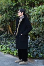 画像9: INVERTERE (インバーティア) NEWTON ABBOT DUFFLE COAT REGULAR FIT [BLACK] (9)