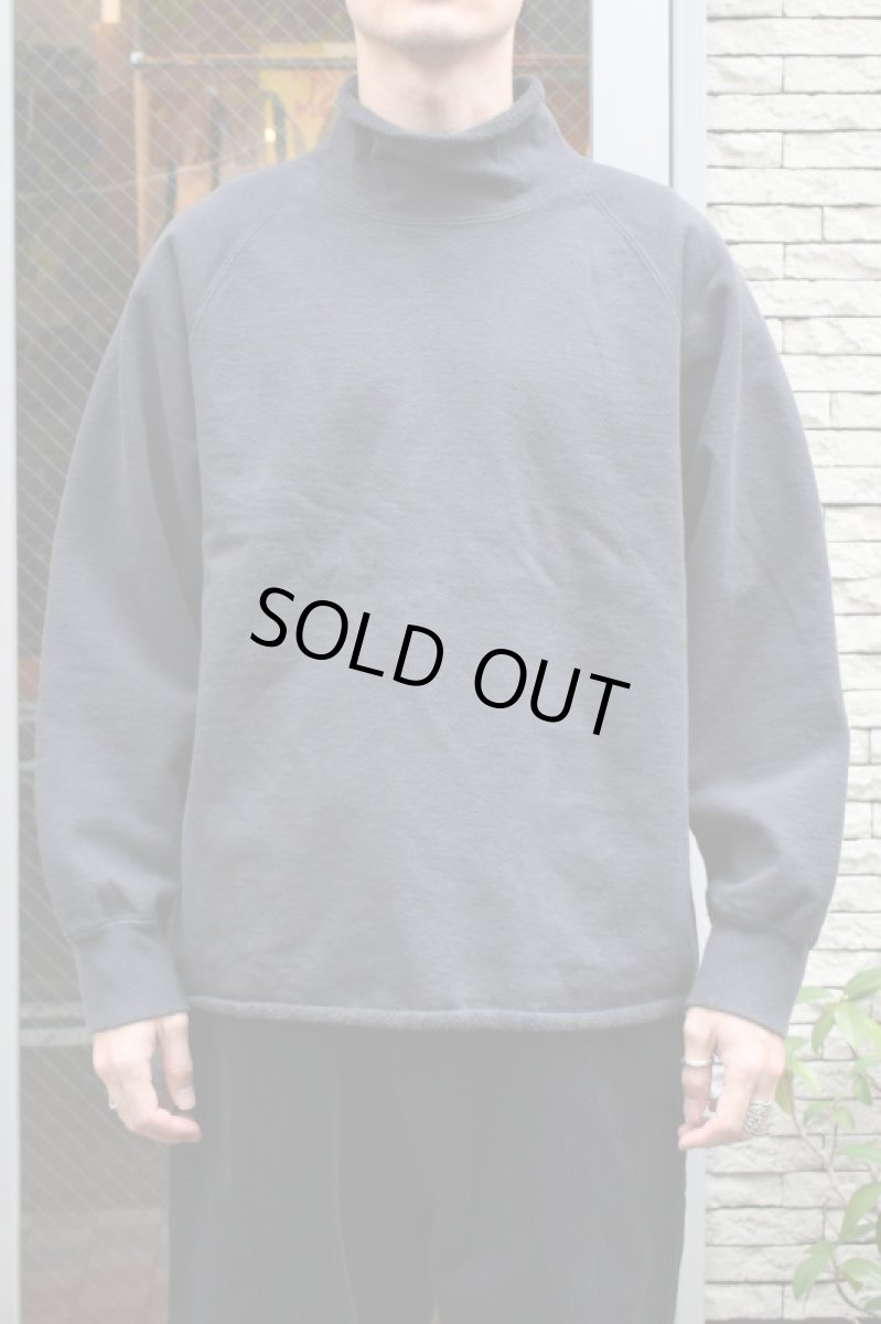 画像3: WALLA WALLA SPORT (ワラワラスポーツ) 13oz ROLL NECK TURTLE [USED BLACK] (3)