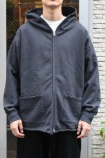 画像3: WALLA WALLA SPORT (ワラワラスポーツ) 13oz FULL ZIP HOODIE [USED BLACK] (3)
