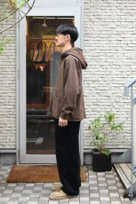 画像7: WALLA WALLA SPORT (ワラワラスポーツ) 13oz FULL ZIP HOODIE [DARK BROWN] (7)