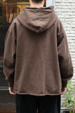 画像5: WALLA WALLA SPORT (ワラワラスポーツ) 13oz FULL ZIP HOODIE [DARK BROWN] (5)
