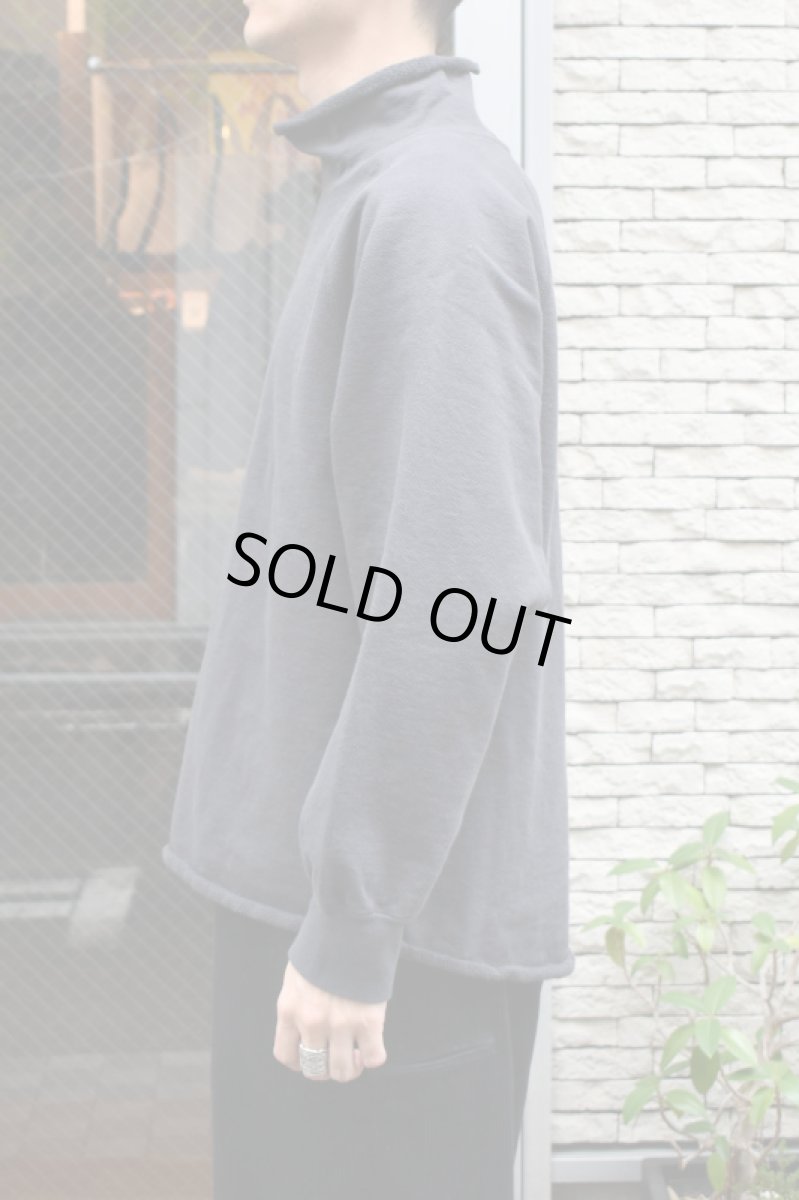 画像4: WALLA WALLA SPORT (ワラワラスポーツ) 13oz ROLL NECK TURTLE [USED BLACK] (4)