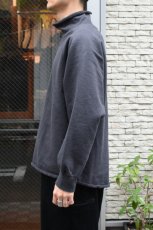画像4: WALLA WALLA SPORT (ワラワラスポーツ) 13oz ROLL NECK TURTLE [USED BLACK] (4)